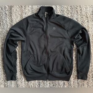 Vintage Y2K Nike Basketball Track Warmup Jacket Silver Tab Large (21x26)